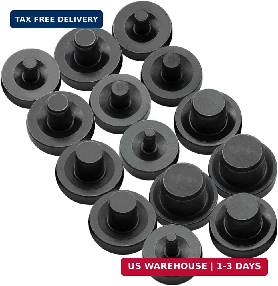 SANATO 14 Pcs Steel Double Flares Tool Black Adapters,Suit For 3/16, 1/4, 5/16,