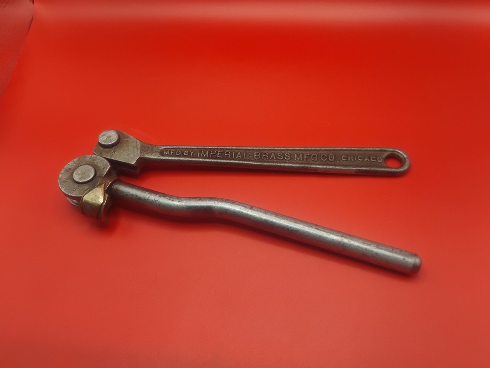 MADE IN USA -Vintage Imperial Brass Mfg. Co. Hand Tube Bender 1/4&Prime; OD 9/16&Prime; R&rdquo;