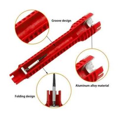 8 in 1 Faucet and Sink Installer Multi Tool Plumbing Repair Removal Tool