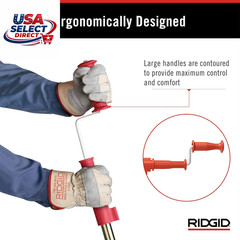 K-3 Toilet Auger with 3-Foot Snake and Bulb Head
