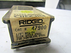 ✌️SEALED RIDGID 1/8&Prime; NPT-HS RH 515 STAINLESS STEEL UNIVERSAL PIPE DIES 47900