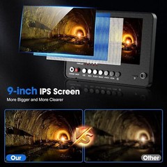 ESANHAO Sewer Camera 9&rdquo; Screen Endoscope Video Pipe Inspection Camera 25m