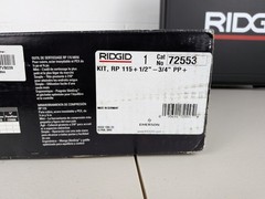 RIDGID RP 115 Mini Press Tool Kit 1/2 in to 3/4 Copper Stainless and 1 Battery