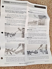 Ridgid 38540 OO-R Manual Pipe Threader Ratchet and Handle Assembly FREE SHIPPING
