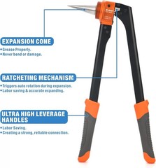 PEX Expansion Tool Kit with Expander Heads Pipe Cutter Ring Removal PEX Tool