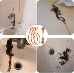 Drain Hair Cather 5 pcs 20 Inch Drain Snake Shower Drain Hair Trap Clog Remover