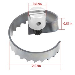 2&Prime; Spiral Cutter Fits for Ridgid K-50 K-400 K-3800 Drum/Sectional Silver