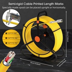 Professional Waterproof 150FT Drain Inspection Camera with Built-in LED and DVR