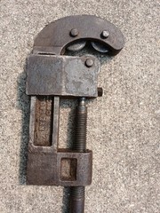Vintage NYE Tool Works Chicago No 2 Barnes Type Pipe Cutter 3 Wheel Cutters
