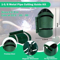 Metal Pipe Cutting Guide Kit 1-5/8 in, Pipe Saddle Template Cutting Guide，Pip&hellip;