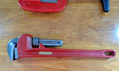 SUPER EGO Pipe Cutter 1/8&Prime; to 2&Prime; Pipe and SUPER EGO 18&Prime; Pipe Wrench