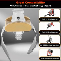 52812 T-230 2&Prime; Heavy Duty C-Cutter Drain Cleaning Auger Tool for Ridgid Cable