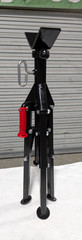 Folding V-Head Pipe Stand 12&Prime;/2000Lb Cap 27-41&Prime; Adjustable Height 33-05-250