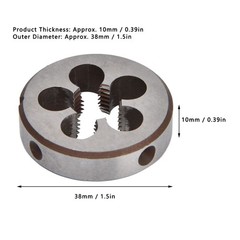 Alloy Steel 5 Chip Holes Thread Die Tool For Pipe Threading