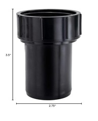 RecPro RV Shower Drain and Bathtub P Trap | Plumbing Black