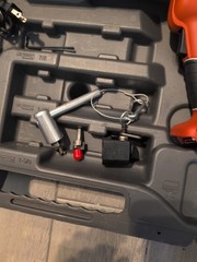 Nice RIDGID RP 210 Press Tool Kit for PEX with 2 Batteries ,Charger, 1/2 Clamps