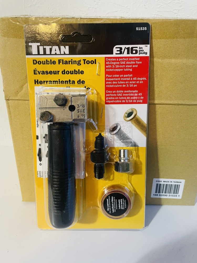 Titan 51535 3/16-Inch Double Flaring Tool 3/16-Inch Dbl Flaring Tool