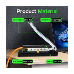 Heavy Duty Standard Hose Crimper, Hose Crimping Tool, with Ferrules (50PK) 0&hellip;.