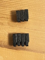 LOT OF 6 &ndash; USED BEAVER DIE HEADS DROP HEAD TYPE w/7 misc. Replacment Dies