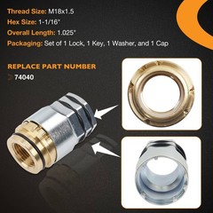 74039 Marine Propeller Lock Set For Mercury MerCruiser OMC 3/4&Prime;- 16 Thread Size