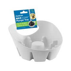 Plumb Craft Universal Plunger Holder Drip Tray, White (1 Pack)