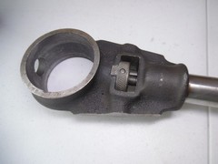 V-Mac VOSPER Pipe Threading Ratchet Head Pipe Dies Guilford Conn W/Metal Toolbox