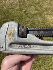 RIDGID 818 ALUMINUM H.D. 18&Prime; LIGHT WEIGHT PIPE WRENCH NICE CLEAN