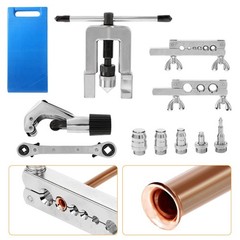 Flaring Tool Kit Single Flare 9 Sizes 1/8 to 3/4 Inch Copper Tubing HVAC Auto
