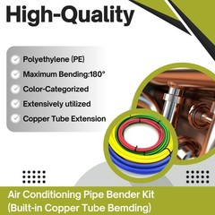 4Pcs HVAC Copper Pipe Bender Kit &ndash; 1/4&Prime;, 3/8&Prime;, 1/2&Prime;, 5/8&Prime; Tube Bending Strips&hellip;