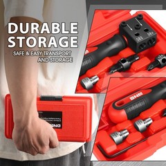 7Pc 3/16&Prime; 1/4&Prime; Vehicle Brake Line Single Double Flares Adapter Pipe Flaring Kits