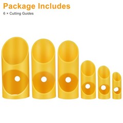 6x Pipe Insulation Cutting Guide Set ABS Foam Pipe Cutter Tool for HVAC Plumbing