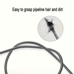 Manual Drain Snake Clog Remover &ndash; 10-Foot Metal Tool for Sinks, Drains, Toilets