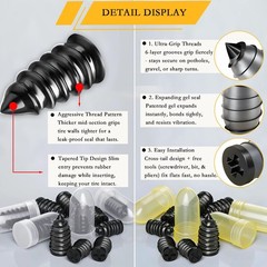 40Pcs Tire Repair Rubber Nail Kit for Car, Motorcycle, Truck