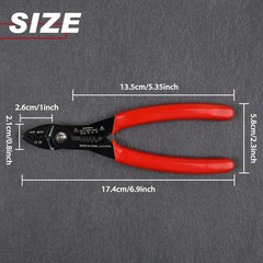 Compact 7&Prime; Electricians Pliers &ndash; 4-in-1 Wire Stripper, Crimper, Cutter, Gripper