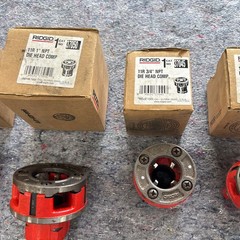 Ridgid 12-R Pipe Threader Die Head Set 12R Threading Dies 1 1/4&rdquo; &ndash; 1/4&rdquo;