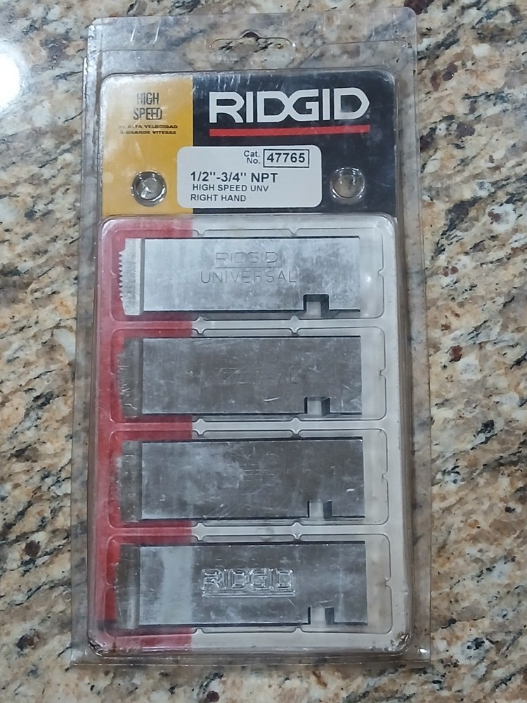 RIDGID 47765 Pipe Threader Dies 1/2&Prime; to 3/4&Prime; NPT HS Rigid Threading 811A 811 300