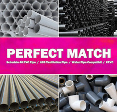 PVC Pipe Reamer Kit 4PCS 1.5-4&Prime; Drill Compatible Hex Shaft