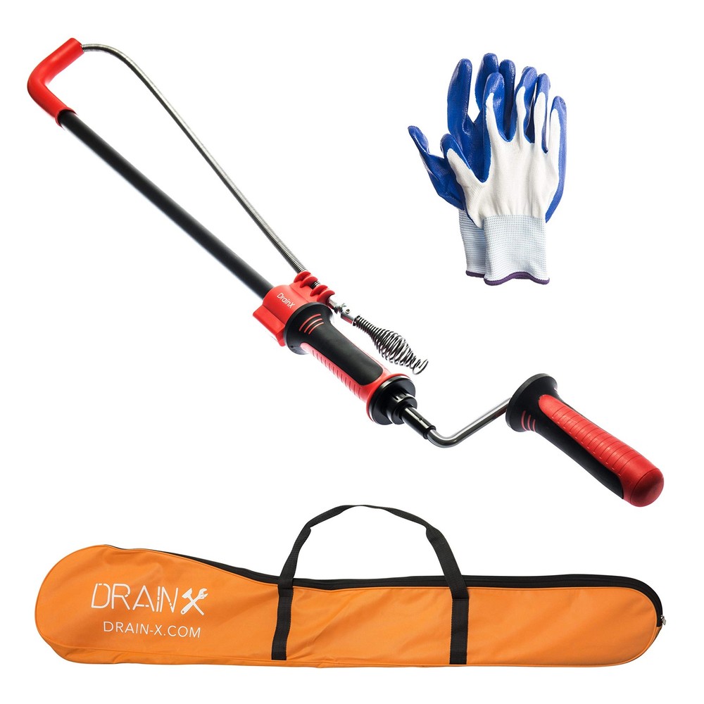 6 Foot Auger | Manual or Drill Powered Closet Auger with Drop Head for T-Junc&hellip;