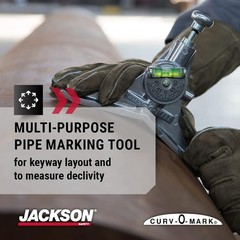Pipe Marking Tool with Built-In Spring Pin for Easy Operation and Accuracy