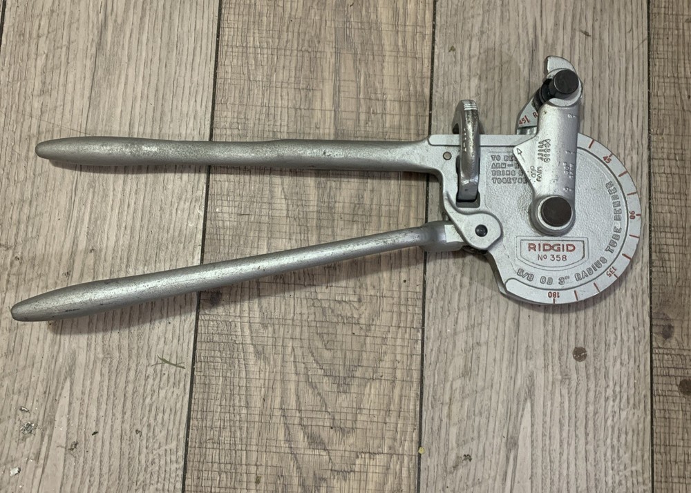 RIDGID 35170 358 Geared Ratchet Tube Bender for 5/8&Prime; OD 3&rdquo; Radius