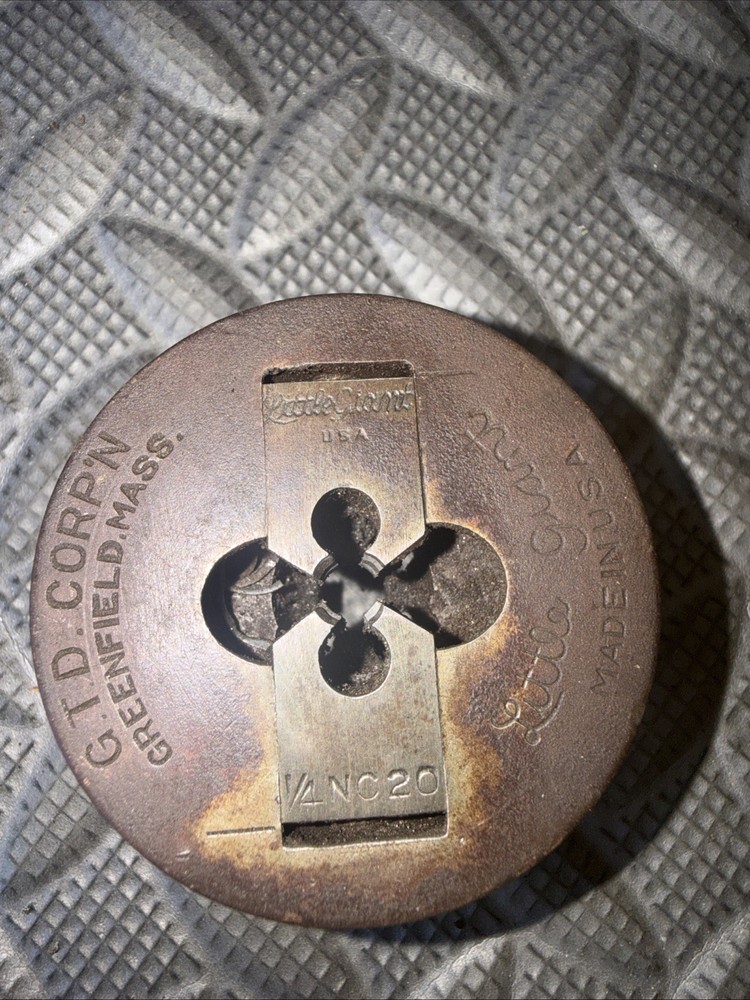 1/4&Prime; NC 20 Greenfield Threader Die Head 2&rdquo; Cap And Collet GT&D GREENFIELD USA