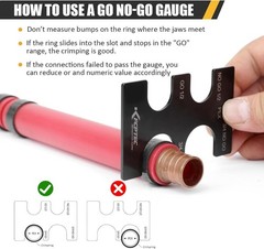 PEX Crimping Tool 1/2 & 3/4 Inch Combo, PEX Crimp Tool for Copper Crimp Rings&hellip;