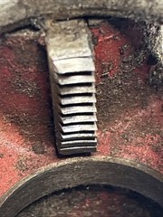 Ridgid 00-R Ratchet Pipe Threader 3/4&Prime; Threading Die Head Cutting Edges Great