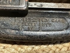 Vintage Rigid No. 2 Heavy Duty No. 1 & 2 Pipe Cutter Tool 1/8&Prime; To 2&Prime; USA 🇺🇸