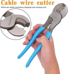Wire Lug Crimping Tool for Battery Cables AWG 1/0, 1, 2, 4, 6, 8 with Wire Cutte