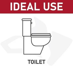 Husky 3 ft. Toilet Drain Snake Auger for Clog Removal with Non-Slip Grip Handle