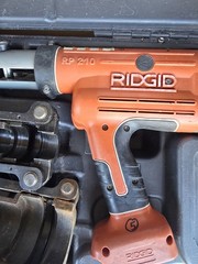 Ridgid compact RP 210 press frame Used With Battery And Charger Works