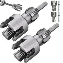 2pcs Integrated Internal & External Pipe Threading-Tool,PVC Pipe Threader Kit