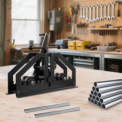 Manual Tube Roller Bender Pipe Roller Heavy Duty 1.5&Prime; Round Pipe Roller Tool