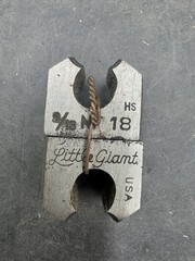 Vtg Greenfield Little Giant Adjustable Die Set 9/16 18 NF